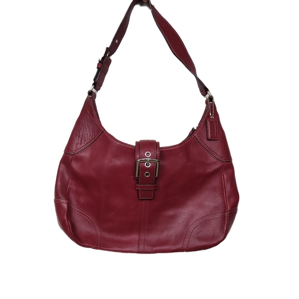 COACH - Maroon Hobo 100% Genuine Handbag